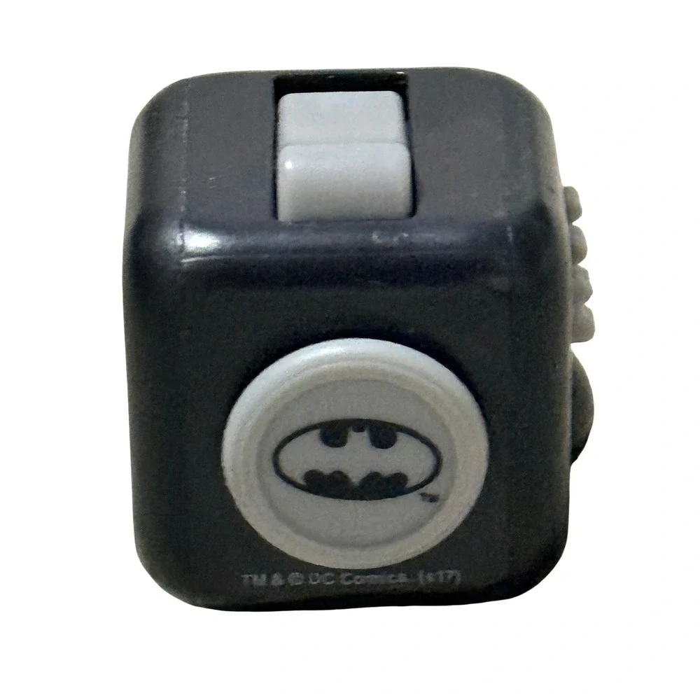 DC Comics Batman Fidget Cube Stress Relief Toy Black Grey Kids Boys
